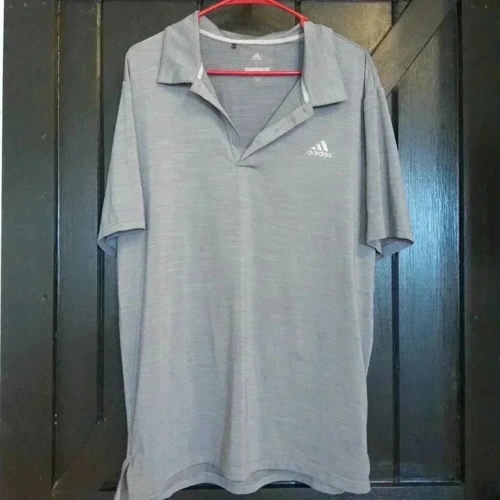 ADIDAS Golf Polo / Size Lg / Grey